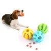 kf S64b18d17f8374a79ae4807c04a382092l Dog Ball Toys for Small Dogs Interactive Elasticity Puppy Chew Toy Tooth Cleaning Rubber Food Ball