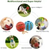 kf S6697dc65bb1a44aea3b069a4f2434f19c Dog Ball Toys for Small Dogs Interactive Elasticity Puppy Chew Toy Tooth Cleaning Rubber Food Ball